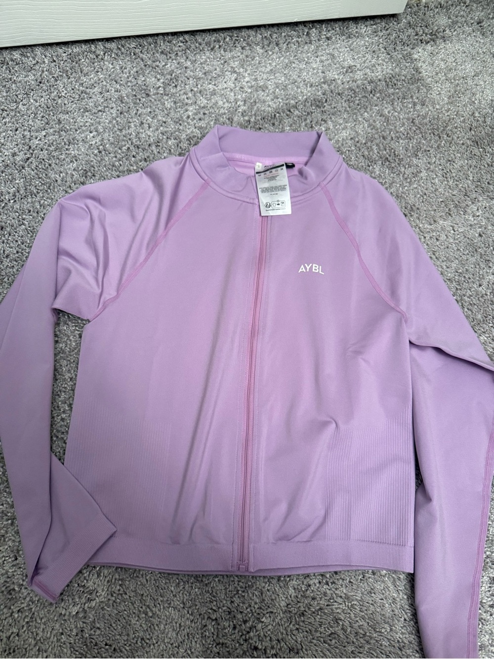 AYBL Pastel Lavender Full-Zip Athletic Jacket